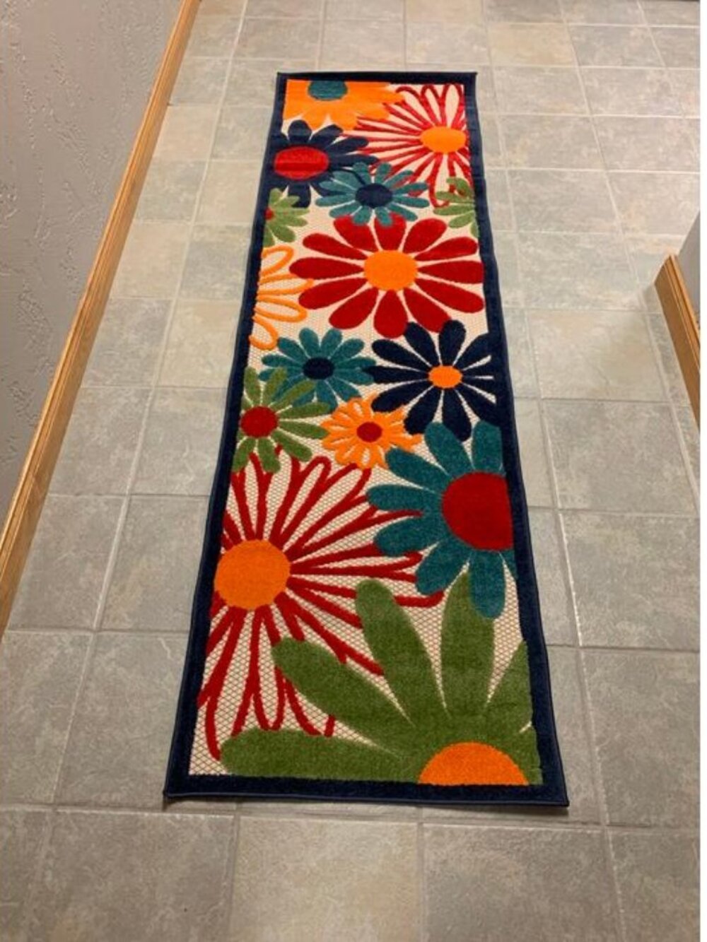 Nourison Daisy Bouquet Indoor/Outdoor Runner Rug 2'2" x 7'6" Multi